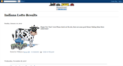 Desktop Screenshot of indianalottoresults.blogspot.com