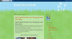 Desktop Screenshot of kutebeachbali.blogspot.com