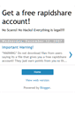 Mobile Screenshot of get-free-rapidshare.blogspot.com