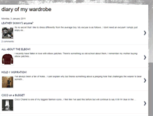 Tablet Screenshot of diaryofmywardrobe.blogspot.com