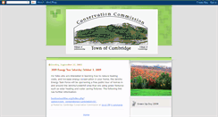 Desktop Screenshot of cambridgeconservationcommission.blogspot.com