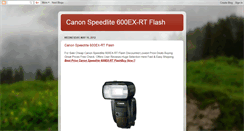Desktop Screenshot of canonspeedlite600exrtflash.blogspot.com