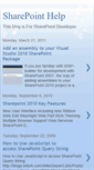 Mobile Screenshot of mysharepointhelp.blogspot.com