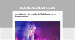 Desktop Screenshot of blade-runner-cinedeculto.blogspot.com