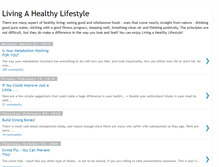 Tablet Screenshot of living-a-healthy-lifestyle.blogspot.com