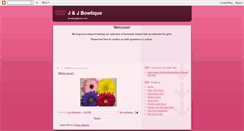 Desktop Screenshot of jjbowtique.blogspot.com