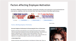 Desktop Screenshot of factors-affecting-employee-motivation.blogspot.com