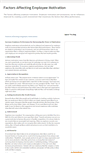 Mobile Screenshot of factors-affecting-employee-motivation.blogspot.com