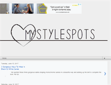Tablet Screenshot of mystylespots.blogspot.com