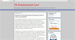 Desktop Screenshot of paemploymentlaw.blogspot.com