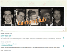 Tablet Screenshot of cantorsclub.blogspot.com