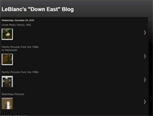 Tablet Screenshot of leblancdowneast.blogspot.com