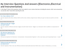 Tablet Screenshot of myinterviewanswers.blogspot.com
