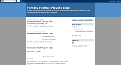 Desktop Screenshot of fantasyfootballplayersedge.blogspot.com