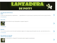 Tablet Screenshot of lanzaderadeposts.blogspot.com