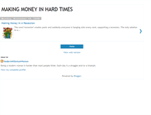 Tablet Screenshot of moneyinhardtimes.blogspot.com