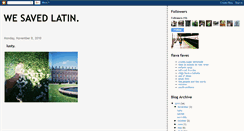 Desktop Screenshot of latinsavers.blogspot.com