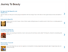 Tablet Screenshot of journeytobeauty.blogspot.com