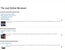 Tablet Screenshot of justonlinereviewer.blogspot.com