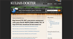 Desktop Screenshot of catatan-kuliah-kedokteran.blogspot.com
