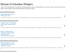 Tablet Screenshot of diocese-of-columbus-whispers.blogspot.com
