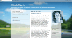 Desktop Screenshot of amindfulwarrior.blogspot.com