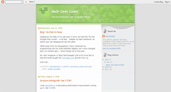 Desktop Screenshot of mathgeekcoder.blogspot.com