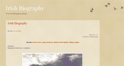 Desktop Screenshot of irishbiographyebooks.blogspot.com