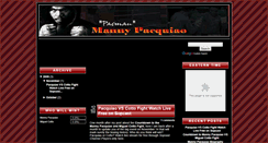 Desktop Screenshot of mannypacquiaoupdate.blogspot.com