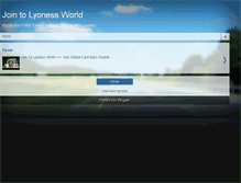 Tablet Screenshot of join2lyonessworld.blogspot.com