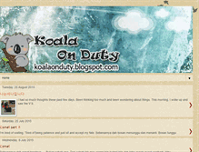 Tablet Screenshot of koalaonduty.blogspot.com