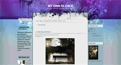 Desktop Screenshot of myownsillence.blogspot.com