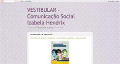 Desktop Screenshot of comunicacaosocializabela.blogspot.com