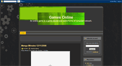 Desktop Screenshot of gamesonline555.blogspot.com