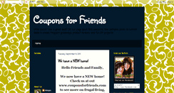 Desktop Screenshot of couponsforfriends.blogspot.com