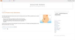 Desktop Screenshot of healthfinds.blogspot.com