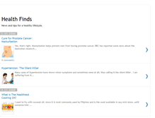 Tablet Screenshot of healthfinds.blogspot.com