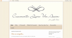 Desktop Screenshot of casamentoqueroumassim.blogspot.com