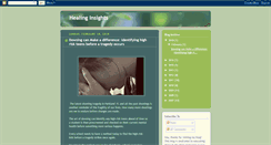 Desktop Screenshot of healinginsights.blogspot.com