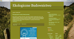 Desktop Screenshot of ekobudownictwo.blogspot.com