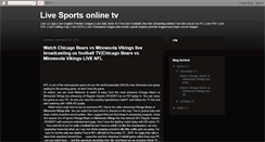 Desktop Screenshot of livesportswebtv.blogspot.com