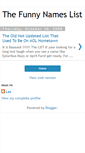 Mobile Screenshot of funnynameslist.blogspot.com