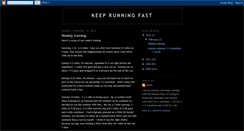 Desktop Screenshot of keeprunningfast.blogspot.com