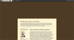 Desktop Screenshot of birthsmarriagesdeaths.blogspot.com