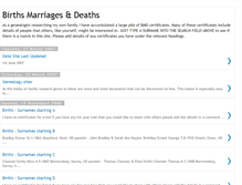 Tablet Screenshot of birthsmarriagesdeaths.blogspot.com