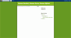 Desktop Screenshot of kemandersleri.blogspot.com