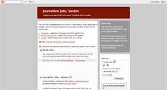 Desktop Screenshot of journalismjobslondon.blogspot.com