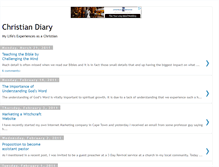Tablet Screenshot of christianboydiary.blogspot.com