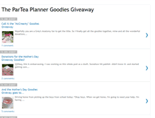 Tablet Screenshot of parteagoodiesgiveaway.blogspot.com