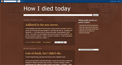 Desktop Screenshot of ohnoesidied.blogspot.com